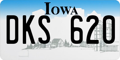 IA license plate DKS620