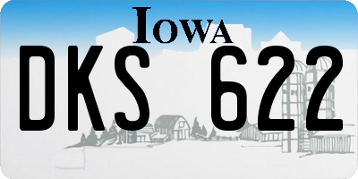 IA license plate DKS622