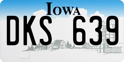 IA license plate DKS639