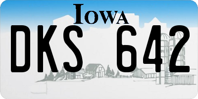 IA license plate DKS642