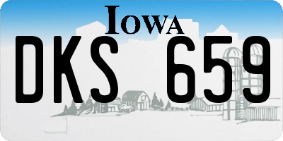IA license plate DKS659