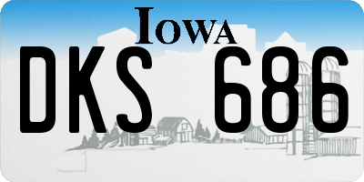 IA license plate DKS686