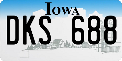 IA license plate DKS688