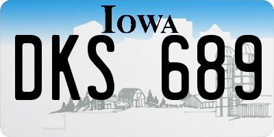 IA license plate DKS689
