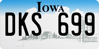 IA license plate DKS699