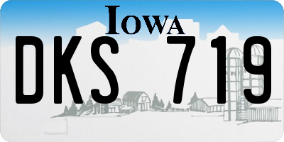 IA license plate DKS719