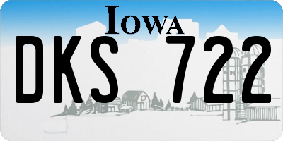 IA license plate DKS722