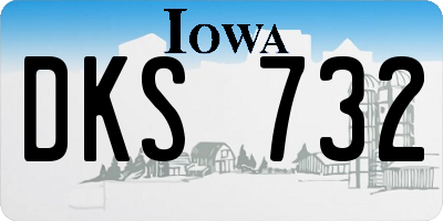 IA license plate DKS732