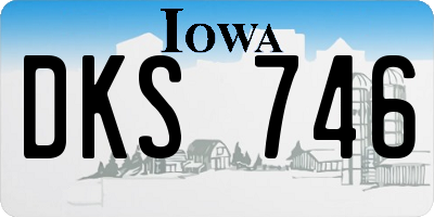 IA license plate DKS746