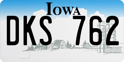 IA license plate DKS762
