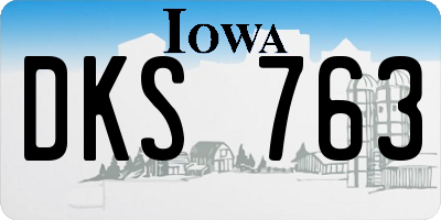 IA license plate DKS763