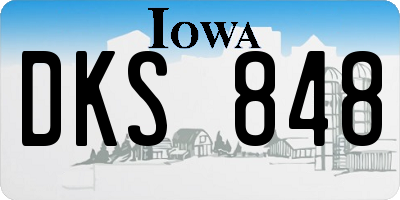 IA license plate DKS848