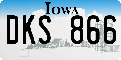 IA license plate DKS866