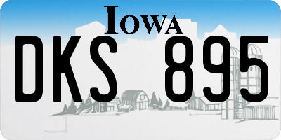 IA license plate DKS895