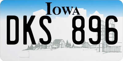 IA license plate DKS896