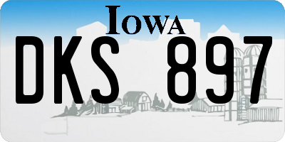 IA license plate DKS897