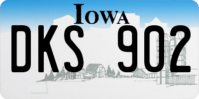 IA license plate DKS902
