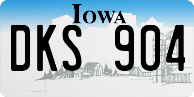 IA license plate DKS904