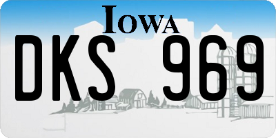 IA license plate DKS969