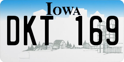 IA license plate DKT169