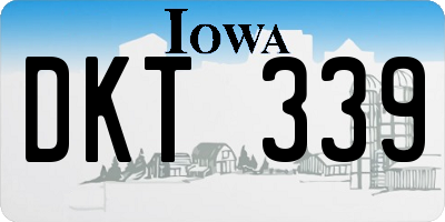 IA license plate DKT339