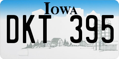 IA license plate DKT395