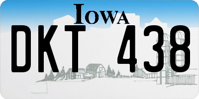IA license plate DKT438