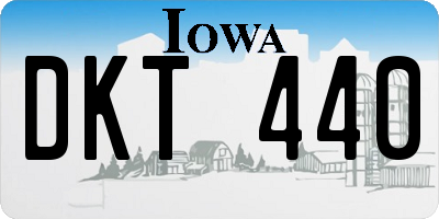 IA license plate DKT440