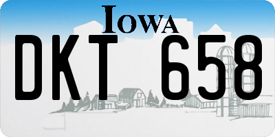 IA license plate DKT658
