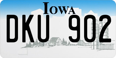 IA license plate DKU902