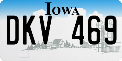 IA license plate DKV469