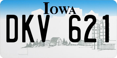 IA license plate DKV621