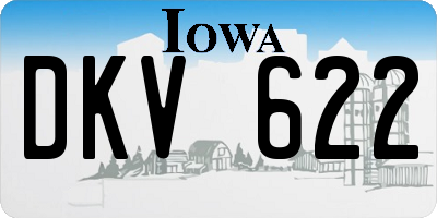 IA license plate DKV622