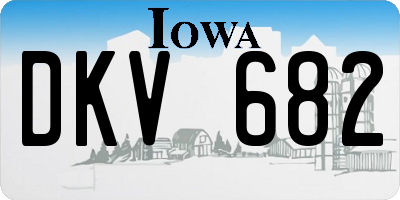 IA license plate DKV682
