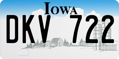 IA license plate DKV722