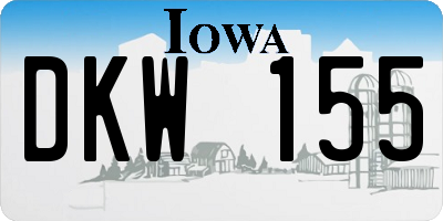 IA license plate DKW155