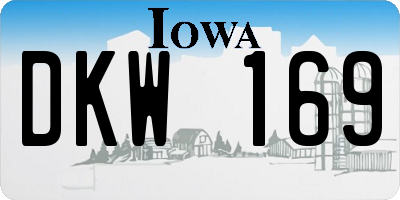 IA license plate DKW169