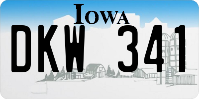 IA license plate DKW341