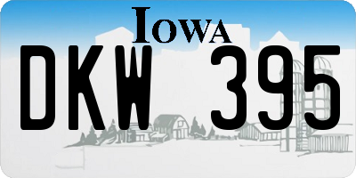 IA license plate DKW395