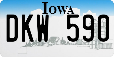 IA license plate DKW590