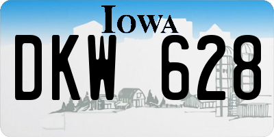 IA license plate DKW628