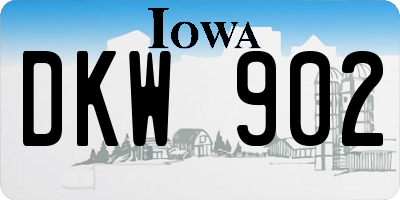 IA license plate DKW902