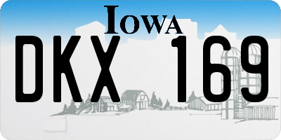 IA license plate DKX169