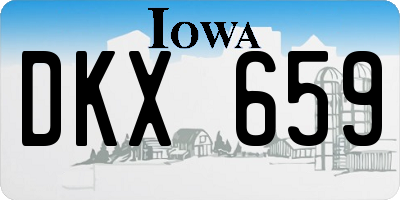 IA license plate DKX659