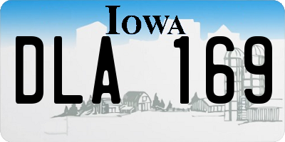 IA license plate DLA169