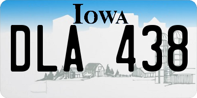 IA license plate DLA438