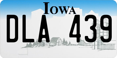 IA license plate DLA439