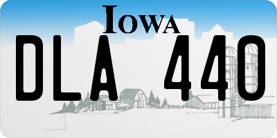 IA license plate DLA440
