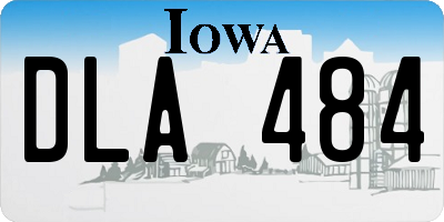 IA license plate DLA484