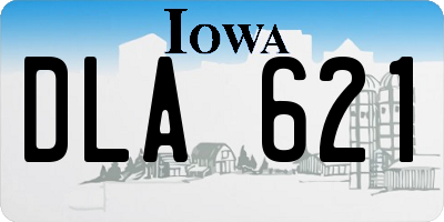 IA license plate DLA621